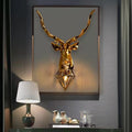 Deer Head Resin Living Wall Lamp