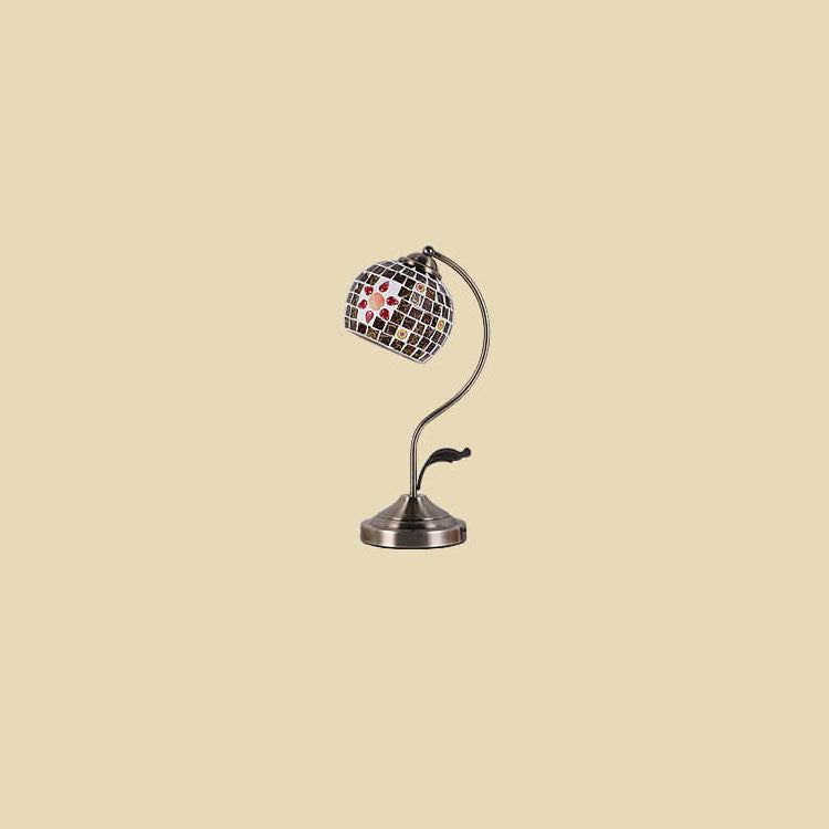 Round Head Glass Hardware Table Lamp