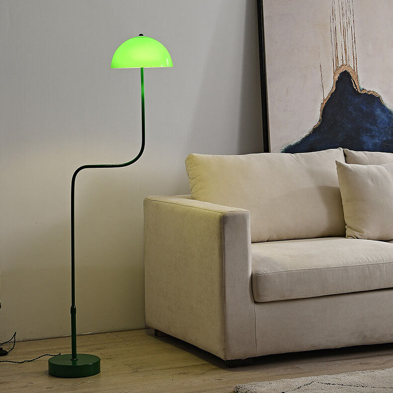 Contemporary Scandinavian Iron Glass Floor Lamp