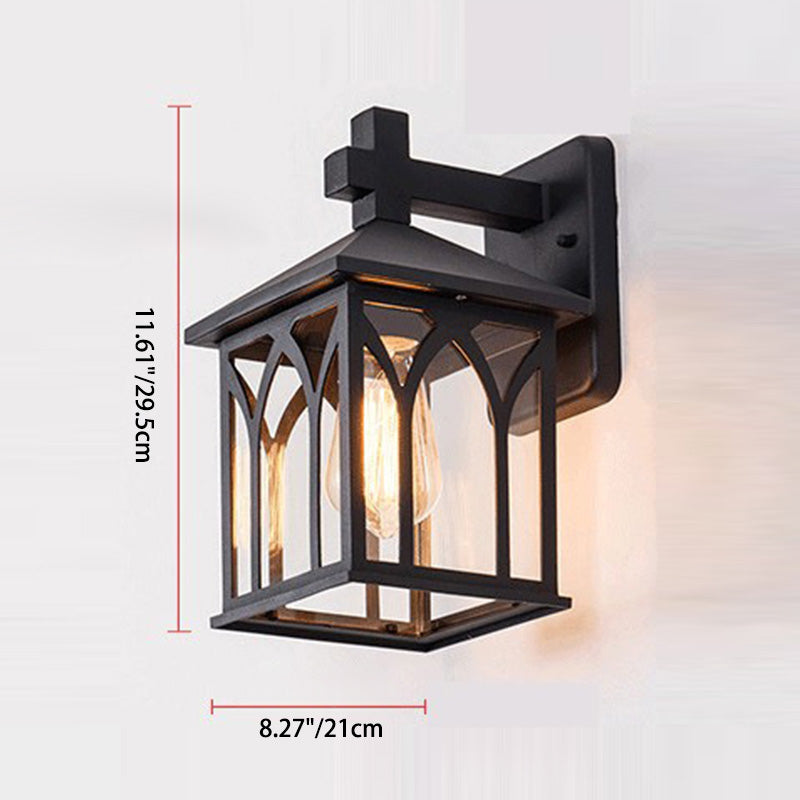 Aluminum Glass Cubic Garden Outdoor Light
