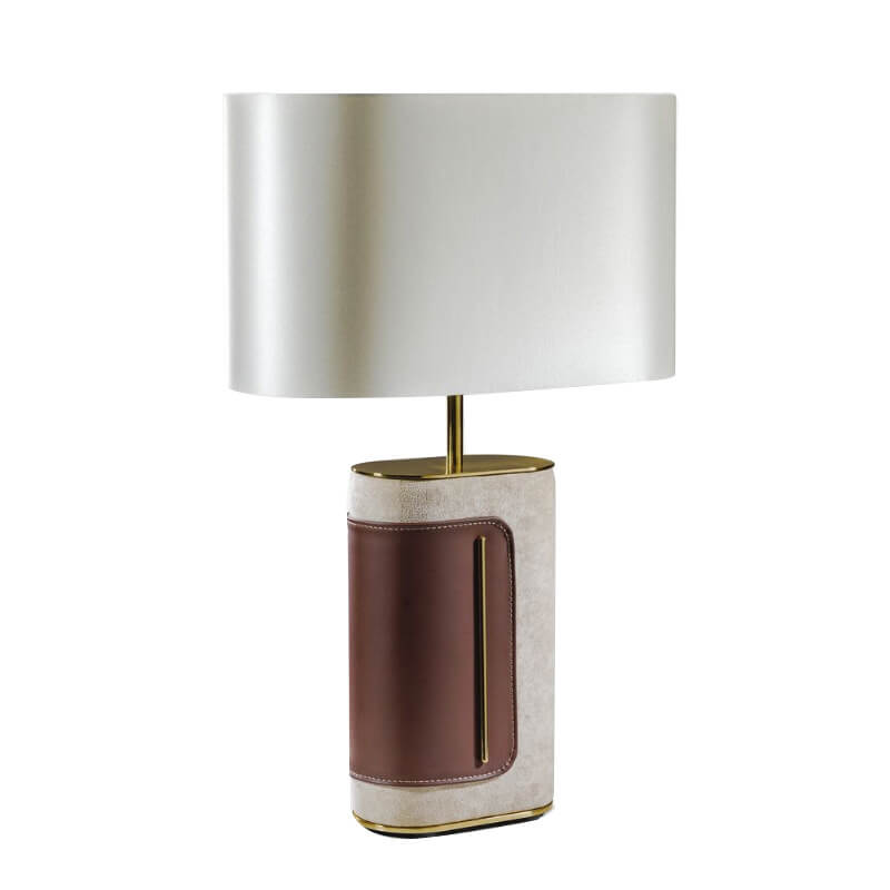 Leather Velvet Fabric Table Lamp