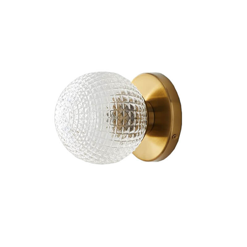 Plaid Spherical Design Wall Lamp