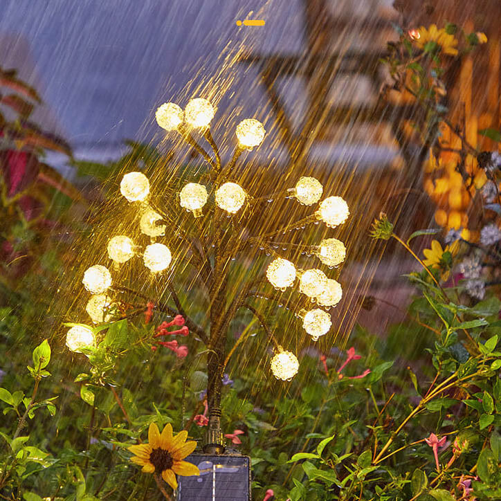 Solar Modern Simple Crystal Outdoor Light