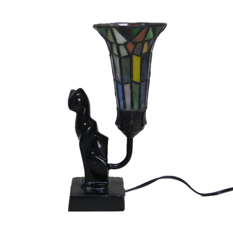 Glass Flared Eye Protection Table Lamp