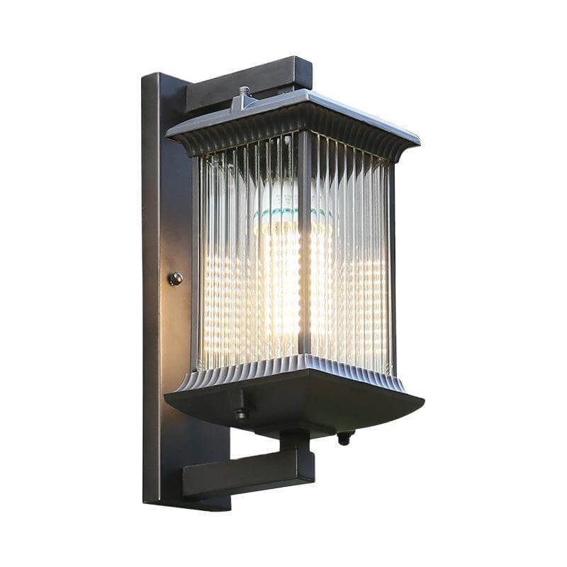 Square Aluminum Glass Outdoor Light