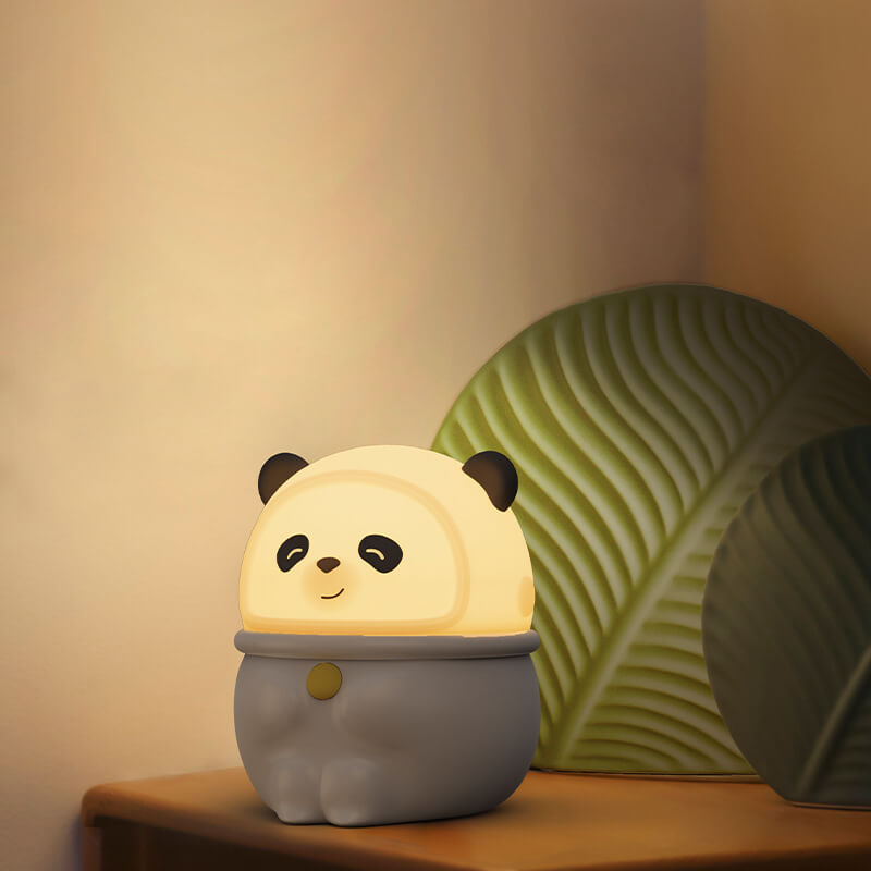 Cartoon Silicone Panda Pig Table Lamp