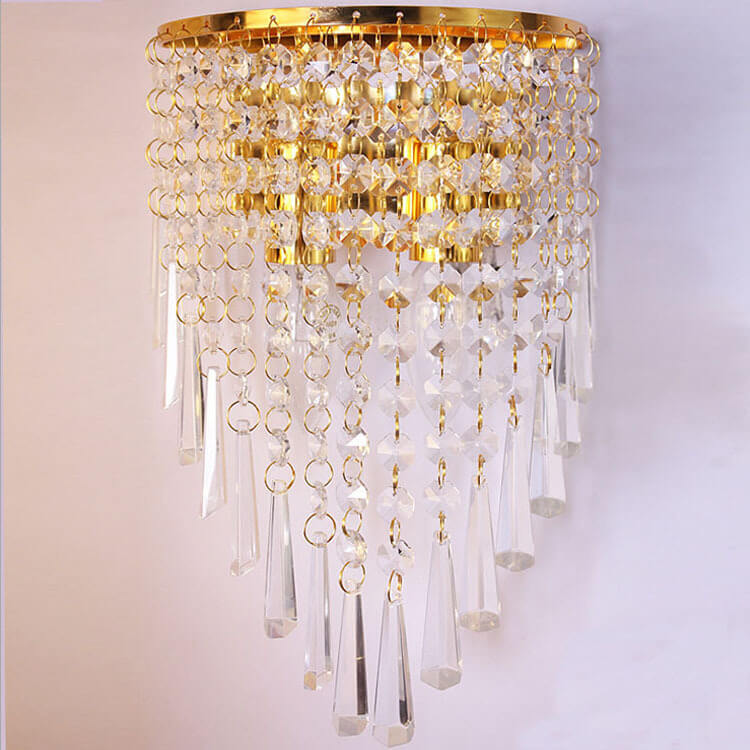 Crystal Tassel 2-Light Wall Lamp