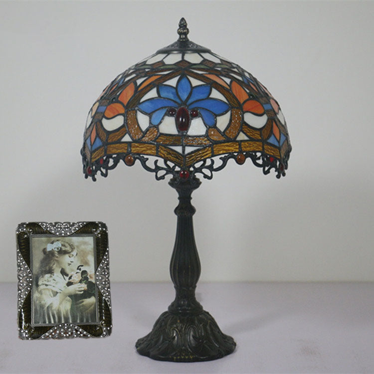Resin Zinc Alloy Glass Table Lamp