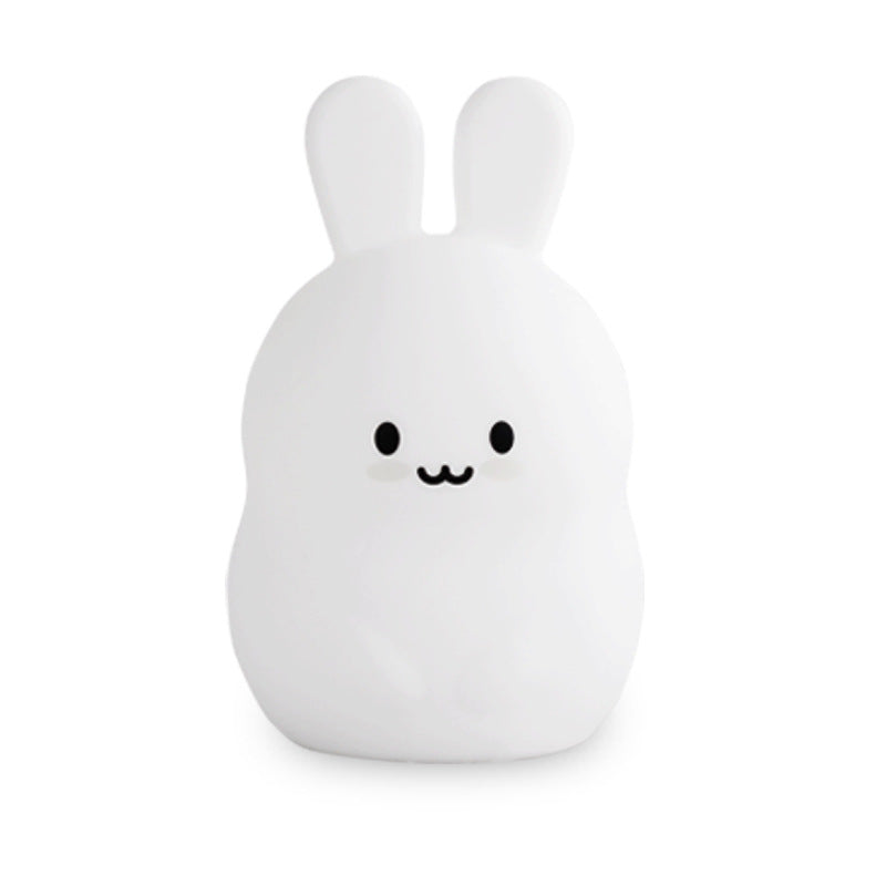 Cute Rabbit Pat Silicone Table Lamp