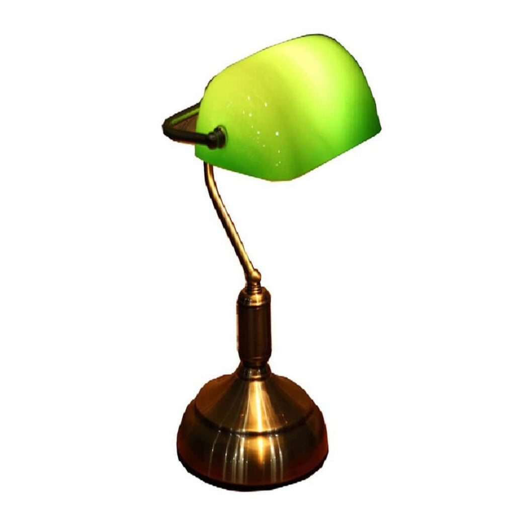 Metal Glass Eye Protection Table Lamp