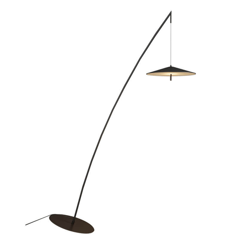 Black Tilt Fishing Rod Floor Lamp