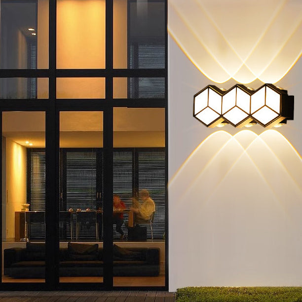 Aluminum Acrylic Lozenge Patio Outdoor Light