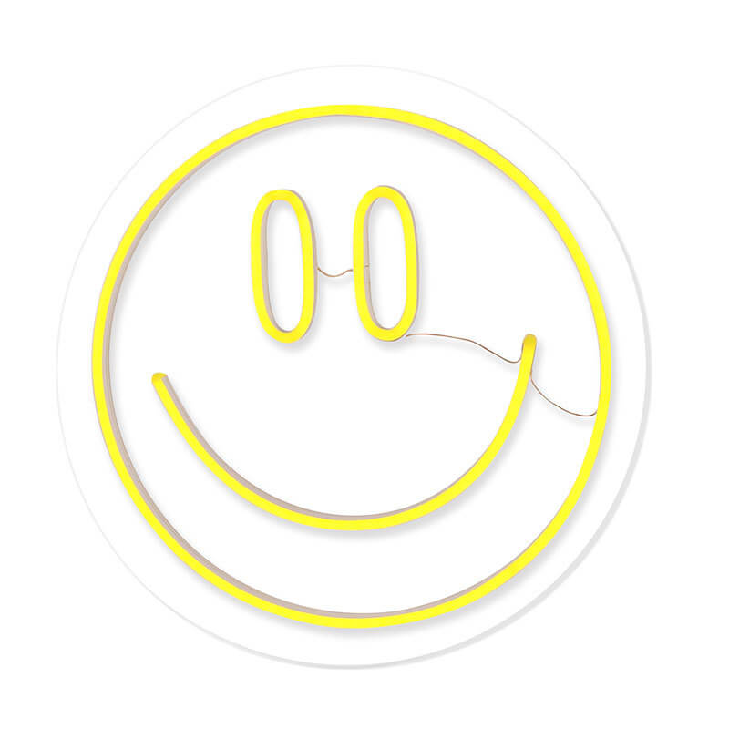 Neon Smiley Silicone Atmosphere Floor Lamp