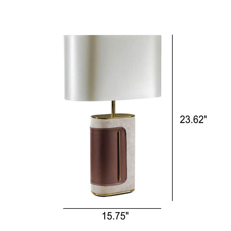 Leather Velvet Fabric Table Lamp