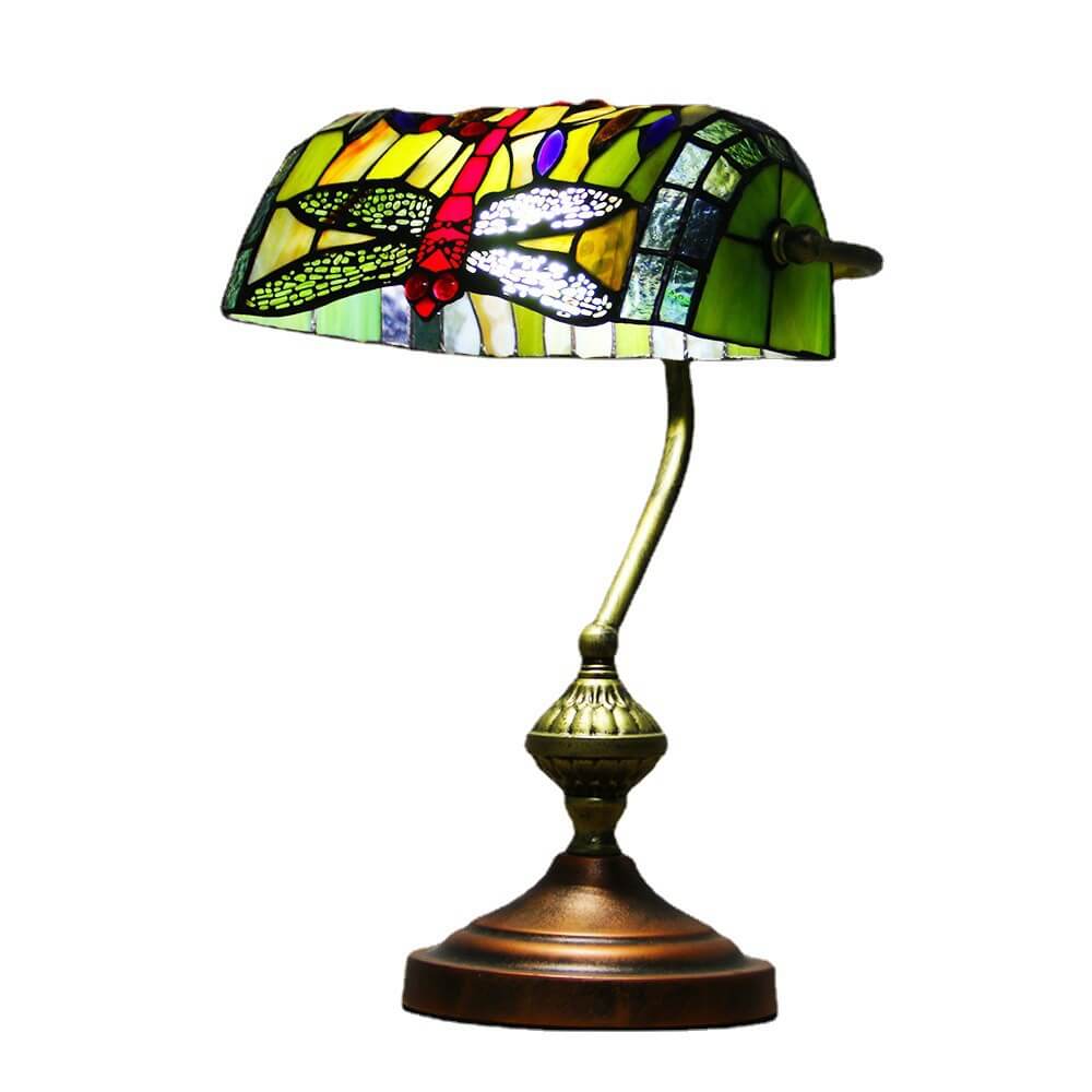 Bank Glass Hardware Table Lamp