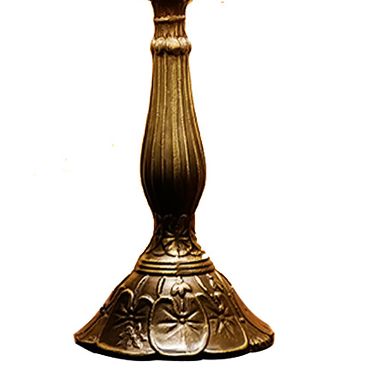 Rose Stained Glass Study Table Lamp