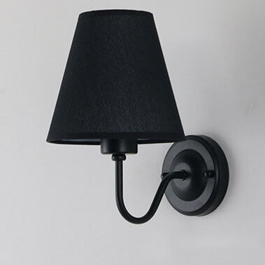 Fabric Bell Bend Arm Wall Lamp
