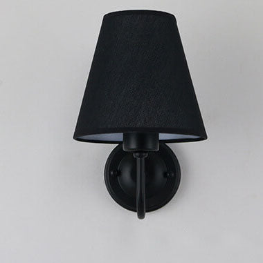 Fabric Bell Bend Arm Wall Lamp