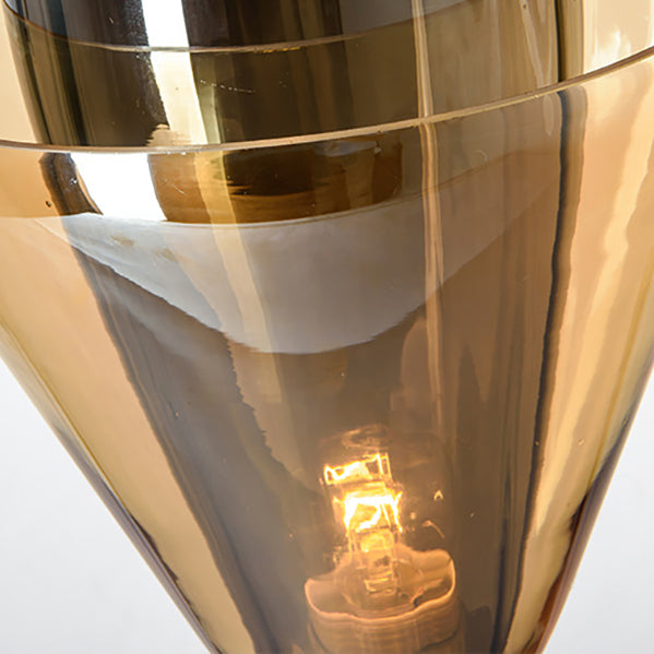 Marble Glass Cone Table Lamp