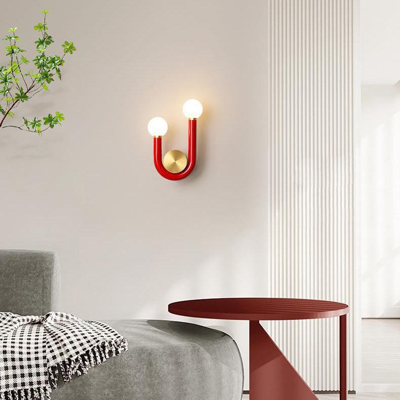 U-Shape Iron Aluminium Acrylic Wall Lamp