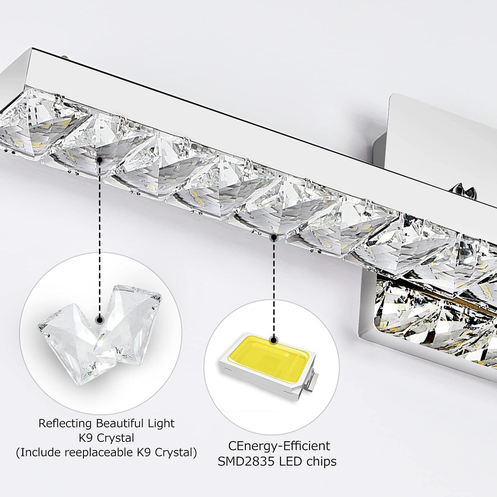 Strip Rectangular Rotatable Stainless Wall Lamp
