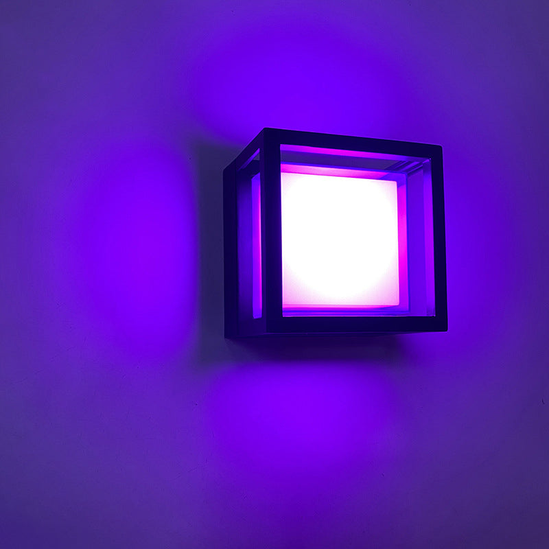 Square Aluminum Acrylic Garden Outdoor Light