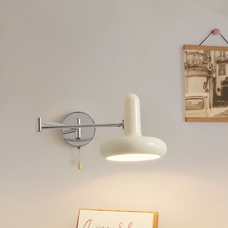 Retractable Swing Arm Iron Wall Lamp