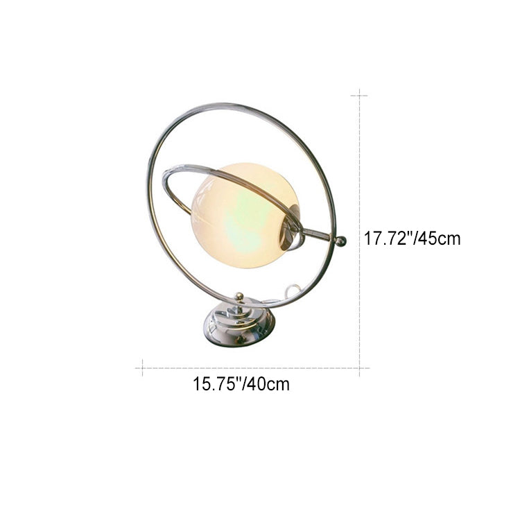 Rotatable Glass Planet Hardware Table Lamp