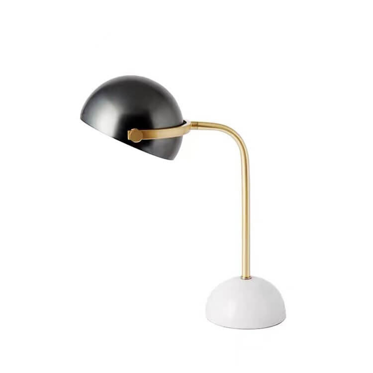 Marble Half Round Table Lamp