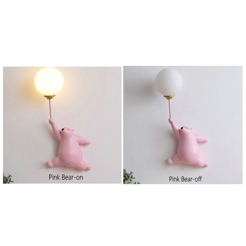 Bear Iron Glass Wall Lamp