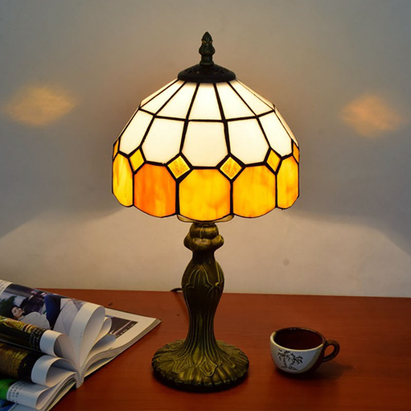 Cylinder Half Globe Aluminum Table Lamp