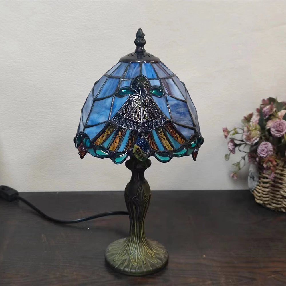 Dome Flower Zinc Stained Table Lamp