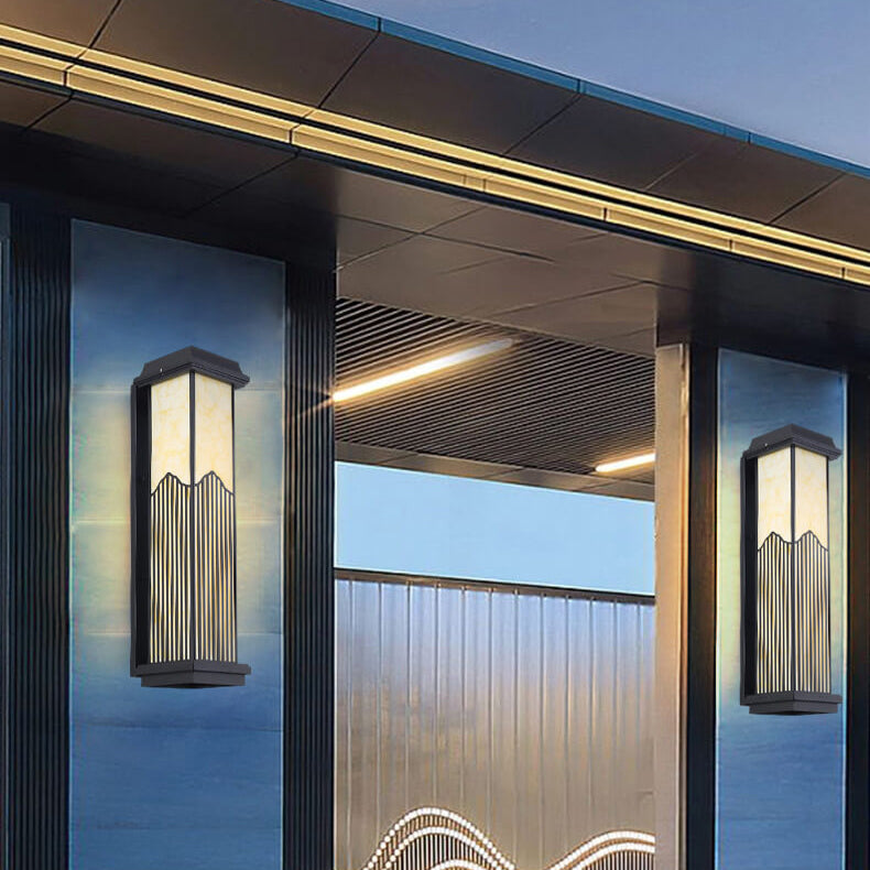 Aluminum Rectangular Column Outdoor Light