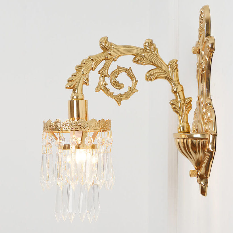 All-Copper Branch Bedroom Wall Lamp