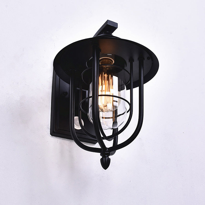 Human Sensing Iron Glass Outdoor Light