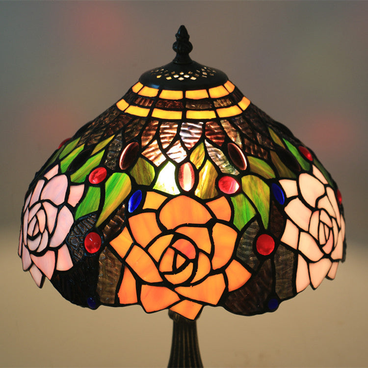 Bloom Floral Stained Glass Table Lamp