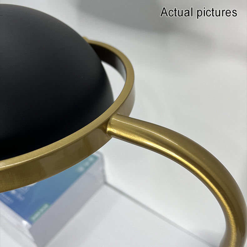 Marble Half Round Table Lamp