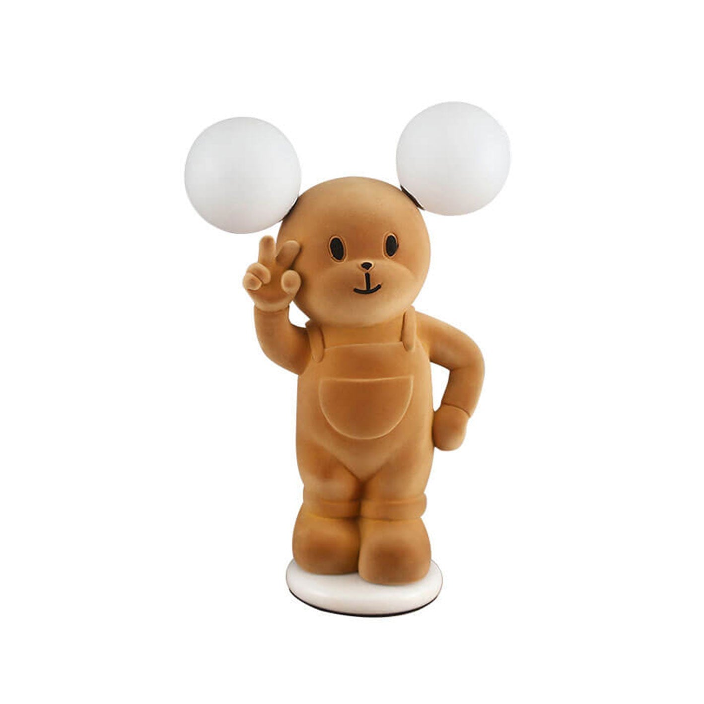 Cartoon Bear Khaki Resin Table Lamp