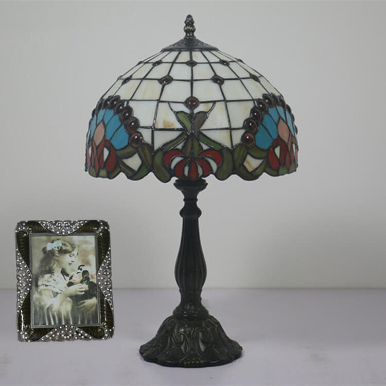 Baroque Gem Stained Glass Table Lamp