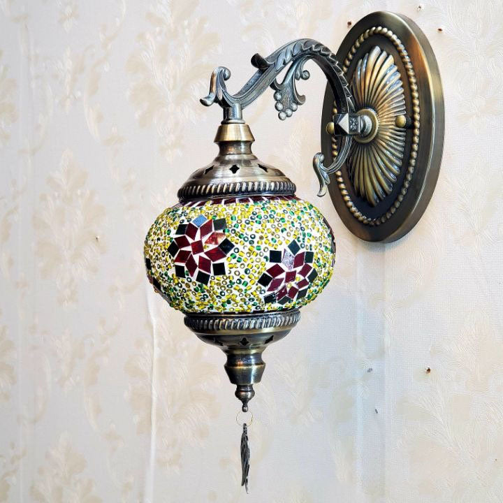 Exotic Cracked Glass Wall Lamp