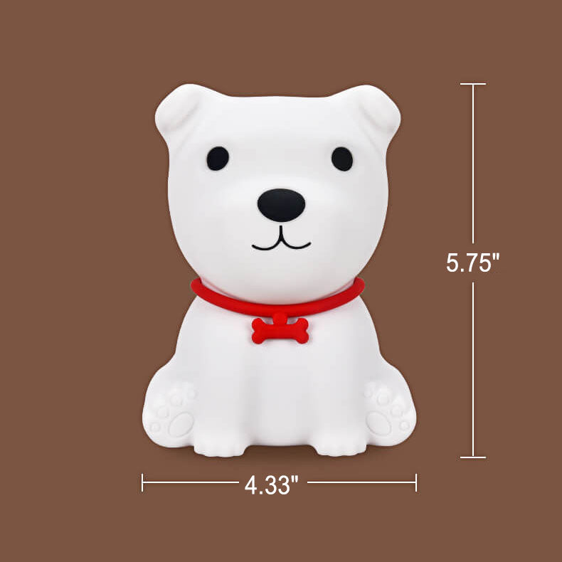 Cute Puppy Silicone Night Table Lamp