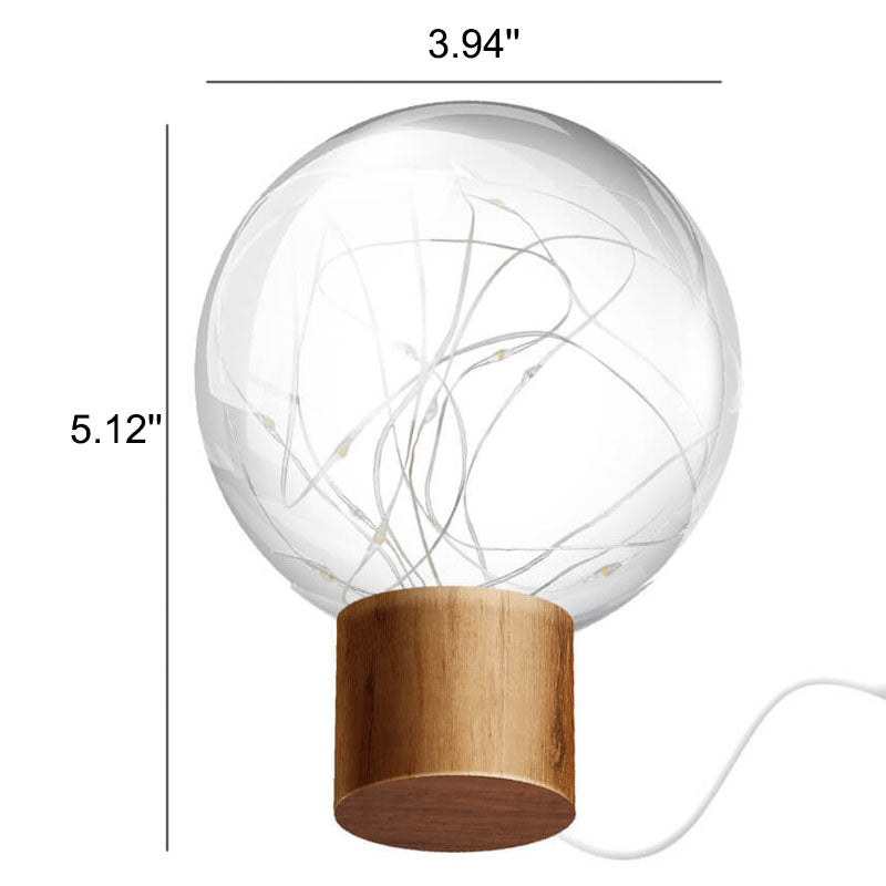 Plastic Lampshade Starry Night Table Lamp