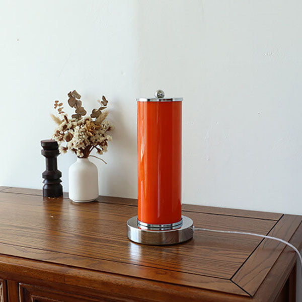 Glass Column Night Table Floor Lamp