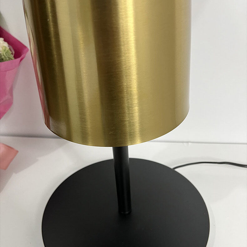 Drum Cone Fabric Iron Table Lamp