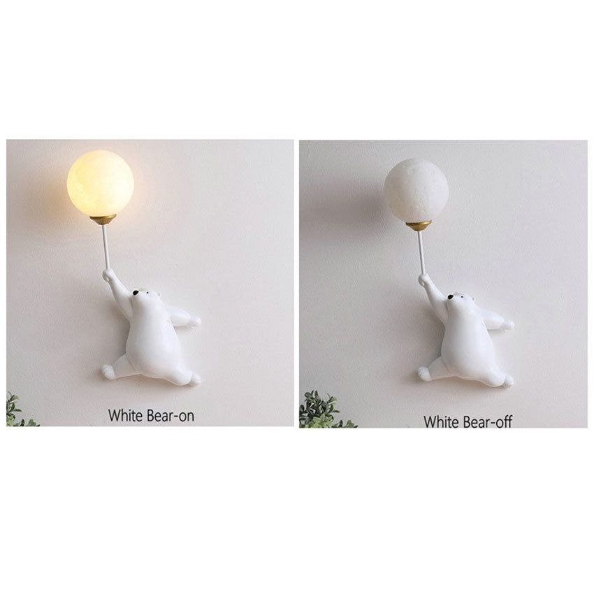 Bear Iron Glass Wall Lamp