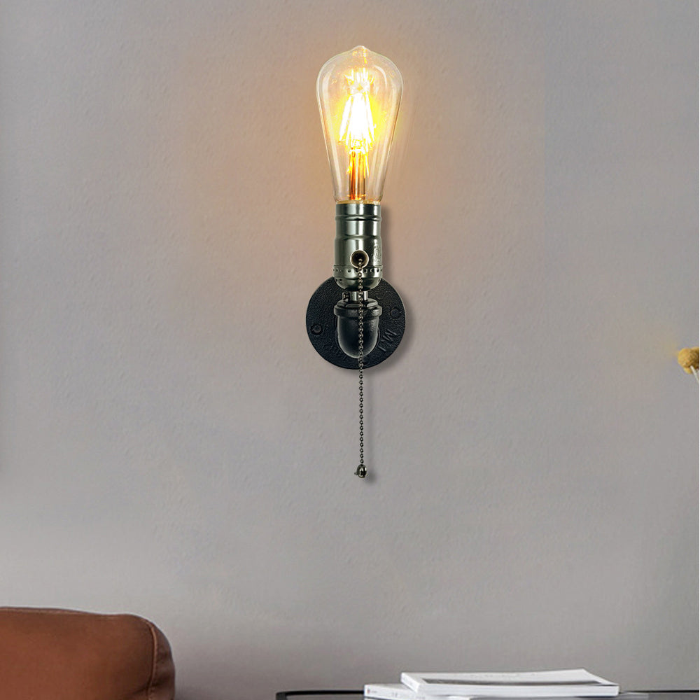 Iron Plumbing Wall Lamp
