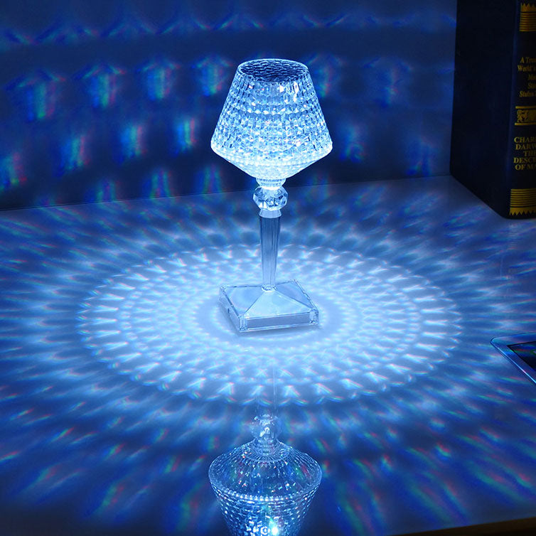 Crystal Wine Glass Acrylic Table Lamp