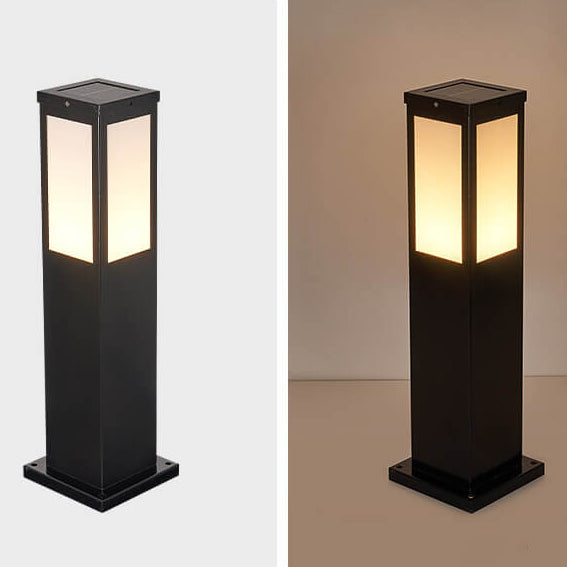 Modern Solar Lawn Square Outdoor Light