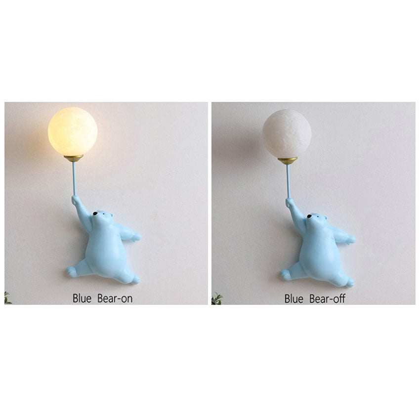 Bear Iron Glass Wall Lamp