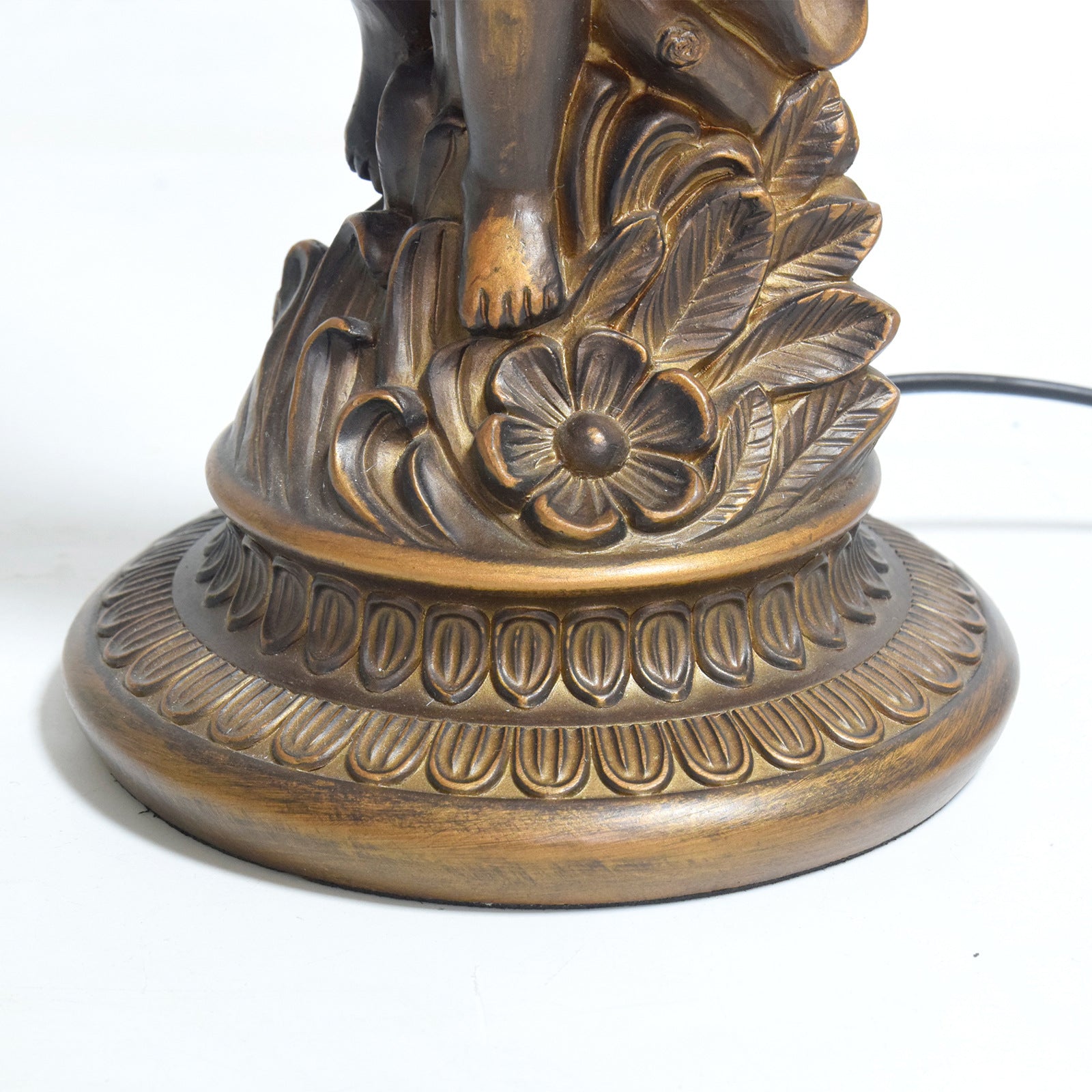 Resin Glass Hemispheric Sunflower Table Lamp